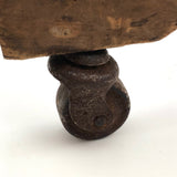 Sweet Old Wooden Horse Pull Toy with Gong Bell Wheels