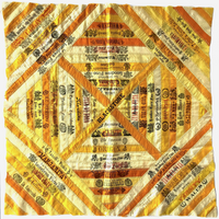 SOLD (for JULIA) - Antique Cigar Silk Quilt with 47 Different Cigar Ribbons