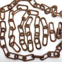 Eight Carved Whimsy Chains Plus Ball in Cage