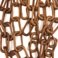 Eight Carved Whimsy Chains Plus Ball in Cage