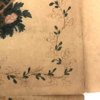 Charming 19th C. Watercolor Folk Out Envelope / Love Token