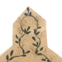 Charming 19th C. Watercolor Folk Out Envelope / Love Token