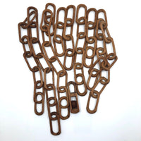 Eight Carved Whimsy Chains Plus Ball in Cage