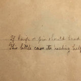 Charming 19th C. Watercolor Folk Out Envelope / Love Token