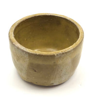 Chunky, Satisfying Yellow and Cream Glazed Studio Pottery Bowl