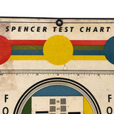 Spencer Company Eye Test Chart on Board