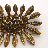 Bernard Chaudron Mid-Century Brutalist Cast Bronze Brooch