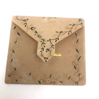Charming 19th C. Watercolor Folk Out Envelope / Love Token