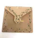 Charming 19th C. Watercolor Folk Out Envelope / Love Token