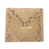 Charming 19th C. Watercolor Folk Out Envelope / Love Token
