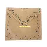 Charming 19th C. Watercolor Folk Out Envelope / Love Token