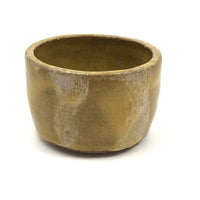 Chunky, Satisfying Yellow and Cream Glazed Studio Pottery Bowl