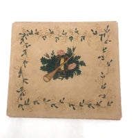 Charming 19th C. Watercolor Folk Out Envelope / Love Token
