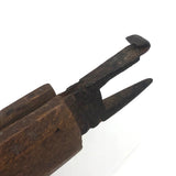 Beautiful Old Hand-forged, Hand-carved Tool