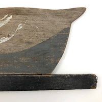 Flat, Old Handmade Working Wooden Duck Decoy