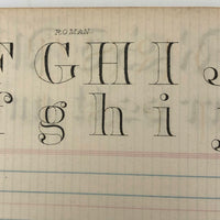 Duntonian Vertical Writing, 1897 Penmanship Practice Notebook