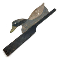 Flat, Old Handmade Working Wooden Duck Decoy