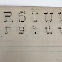 Duntonian Vertical Writing, 1897 Penmanship Practice Notebook