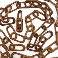 Eight Carved Whimsy Chains Plus Ball in Cage