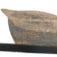Flat, Old Handmade Working Wooden Duck Decoy