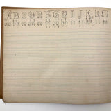 Duntonian Vertical Writing, 1897 Penmanship Practice Notebook