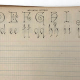Duntonian Vertical Writing, 1897 Penmanship Practice Notebook