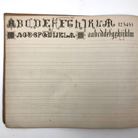 Duntonian Vertical Writing, 1897 Penmanship Practice Notebook