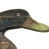 Flat, Old Handmade Working Wooden Duck Decoy