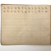 Duntonian Vertical Writing, 1897 Penmanship Practice Notebook