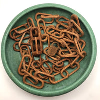 Eight Carved Whimsy Chains Plus Ball in Cage