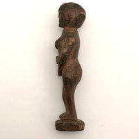 Tiny Carved Wood Nude Woman