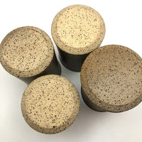 Hand-thrown Earthy Stoneware Tumblers - Set of 4