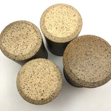 Hand-thrown Earthy Stoneware Tumblers - Set of 4