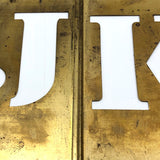 Reese's Interlocking 2 Inch Brass Alphabet Stencils, Complete Set