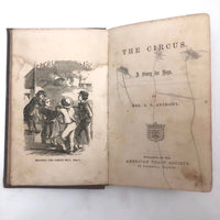 1863 The Circus Story Book with Wonderful Graphite Drawings