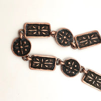 Mid-Century Handcrafted Copper Choker Necklace