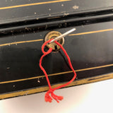 J.P Rock's Tole Lock Box, with Key