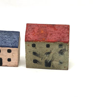 Antique Erzgebirge Houses and Churches - Set of Eight