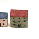 Antique Erzgebirge Houses and Churches - Set of Eight