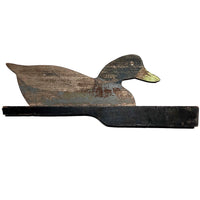 Flat, Old Handmade Working Wooden Duck Decoy