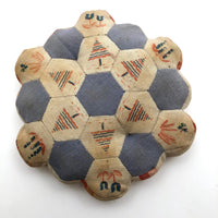 Quilted Linen Dodecagon Pin Cushion