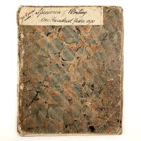 Augusta Hewlett's Stunning 1835-1847 Penmanship Notebook with Elaborate Alphabets and Family Records