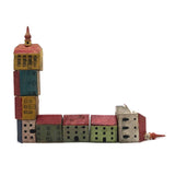 Antique Erzgebirge Houses and Churches - Set of Eight