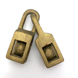 Gold Painted Old Linked Balls in Cages Whimsy