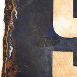 Blue and White Porcelain Enamel Old Street Sign Fragment: DO / ST.