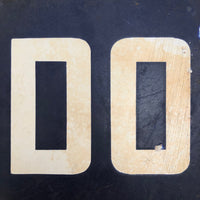 Blue and White Porcelain Enamel Old Street Sign Fragment: DO / ST.