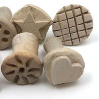 Handmade Clay Stamps - Lot of 9