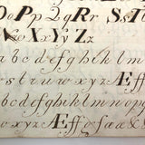 Augusta Hewlett's Stunning 1835-1847 Penmanship Notebook with Elaborate Alphabets and Family Records