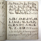 Augusta Hewlett's Stunning 1835-1847 Penmanship Notebook with Elaborate Alphabets and Family Records