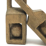 Gold Painted Old Linked Balls in Cages Whimsy